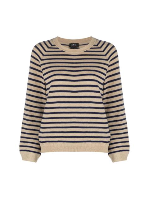 Lilas striped wool jumper