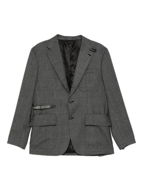 Brioni checked blazer