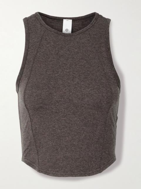 lululemon Softy Suedey Crewneck Cropped Tank Top Dark brown