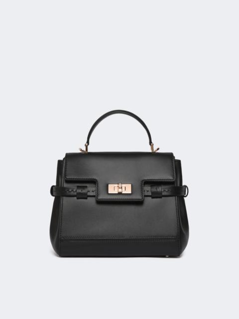 Max Mara MARGAUXTH25 Smooth leather handbag - BLACK