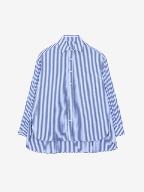 The Frankie Shop Georgia Boxy Shirt - White/Blue Stripe