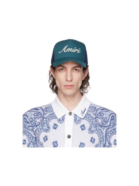 AMIRI logo-embroidered cotton cap