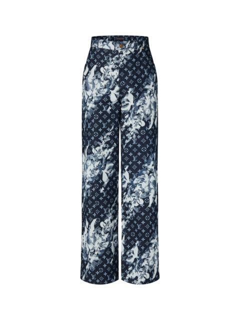 Louis Vuitton Monogram Printed Denim Pants