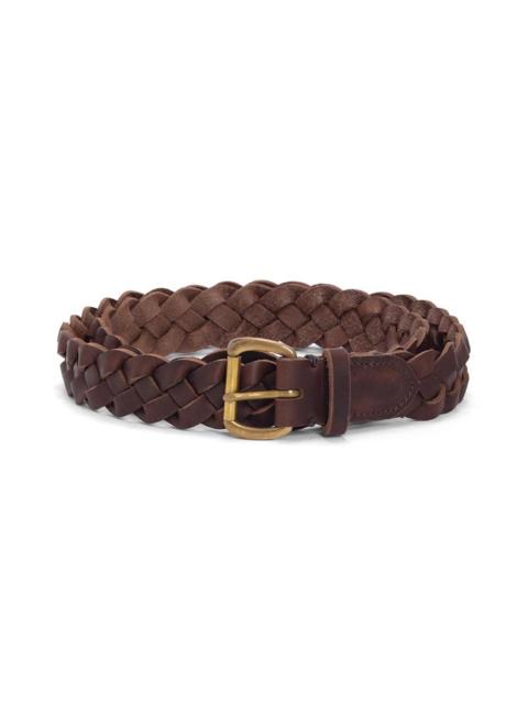 visvim BRAIDED BELT 30MM DK.BROWN