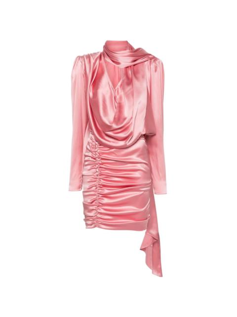 MAGDA BUTRYM draped ruched satin minidress