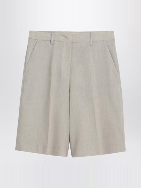 Golden Goose Beige Mélange Wool-Blend Bermuda Women