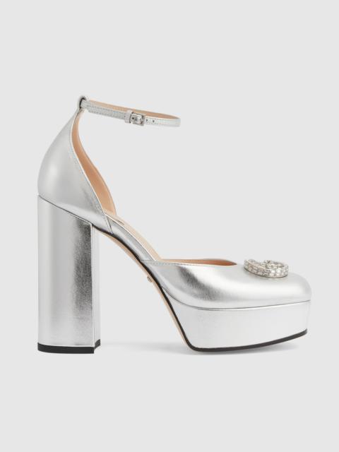 GUCCI Women's platform pump with Double G