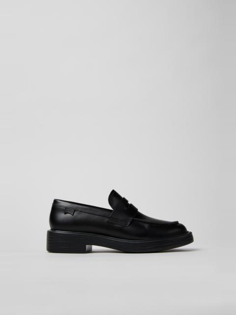 CAMPER Dean Black Leather Shoes for Women.