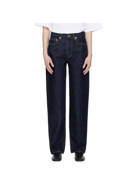 Loulou de Saison Navy Samur LDS Boyfriend Organic Denim Jeans