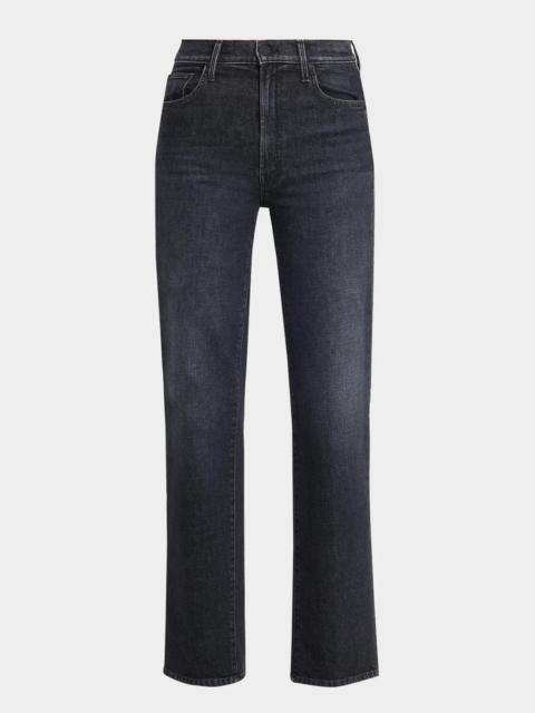 MOTHER The Rambler Zip Sneak Straight-Leg Jeans