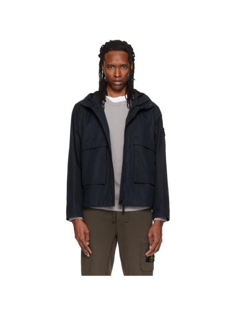 Stone Island Black Q100025 All-Weather Cotton Canvas_S.I. Ghost Jacket