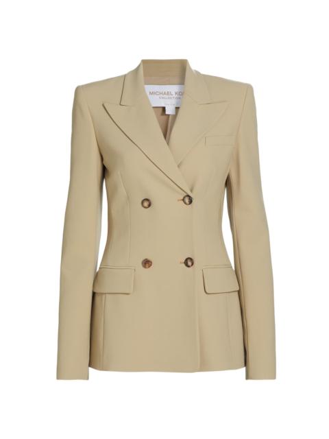 MICHAEL KORS COLLECTION Women's Georgina Wool Double-Breasted Blazer - Sand