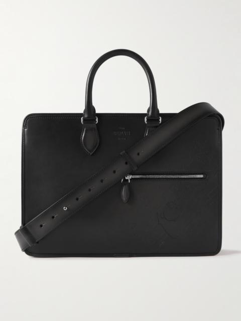 Berluti 1 Jour Neo Scritto Venezia Leather Briefcase