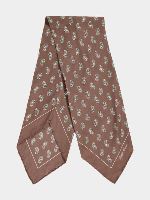 Polo Ralph Lauren Men's Pine-Motif Silk Neckerchief