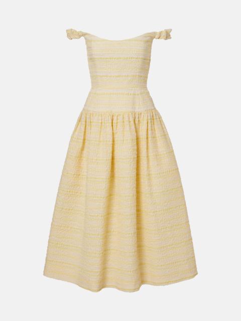 markarian Georgie cotton-blend organza midi dress