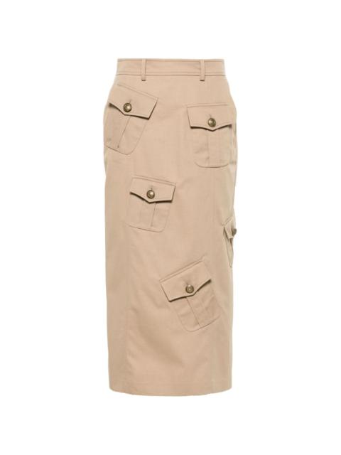 Moschino cargo midi skirt