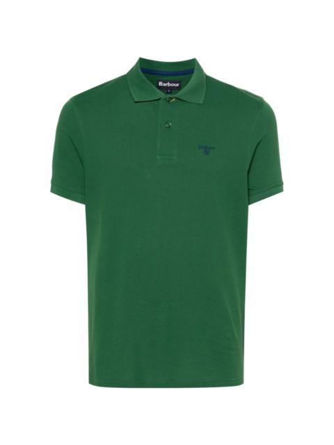 Barbour logo-embroidered cotton polo shirt