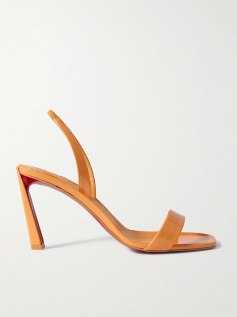 Christian Louboutin O Condora 85 Patent-leather Slingback Sandals