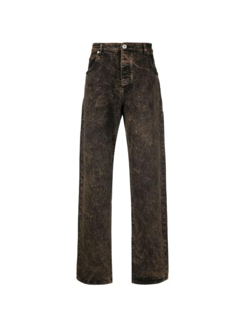 distressed-effect dnim jeans