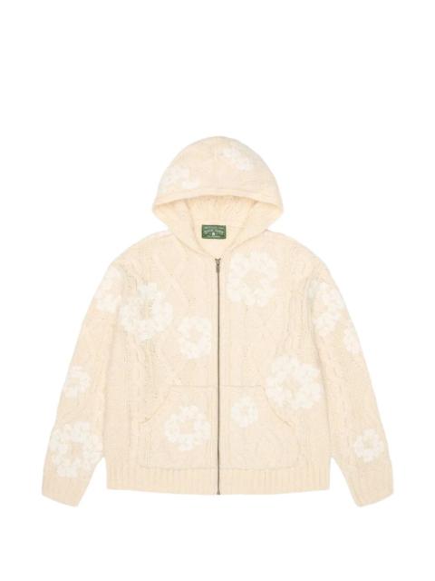 DENIM TEARS zip hooded fisherman sweater