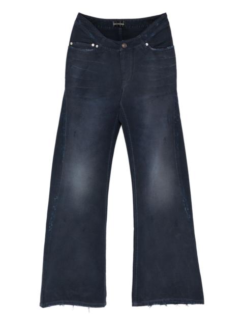 BALENCIAGA frayed denim jeans