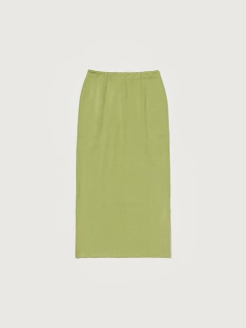 AURALEE DOUBLE FACED SILK COTTON KNIT SKIRT