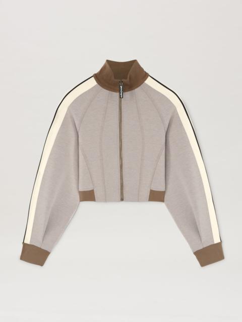 Palm Angels Neoprene cropped track jacket