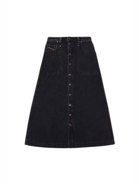 Diesel DE-ALBUS-L A-LINE LONG SKIRT