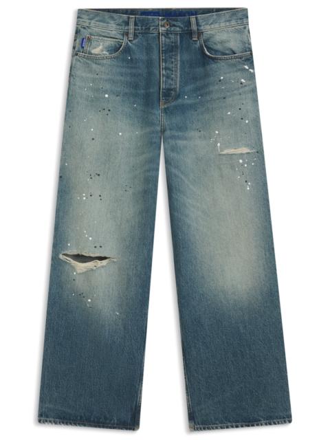 HUGO LOOSE-FIT JEANS IN HEAVYWEIGHT COTTON DENIM