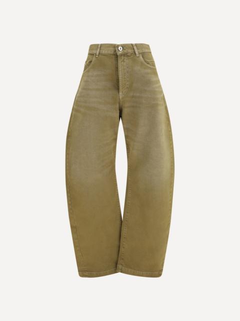 THE ATTICO Wide-leg Jeans with back belt