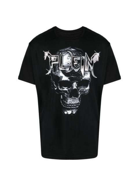 PHILIPP PLEIN logo-patch round-neck T-shirt