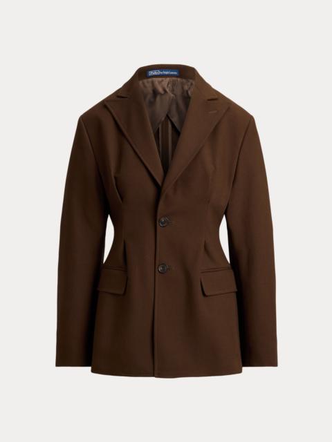 Polo Ralph Lauren Single-Breasted Cotton-Wool Crepe Blazer