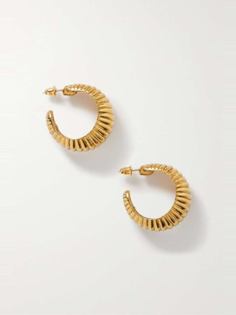 Jennifer Behr Brexton gold-plated hoop earrings