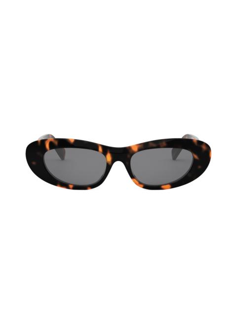 CELINE Women's Celine 3 Dots 54MM Rectangular Sunglasses - Dark Havana Smoke
