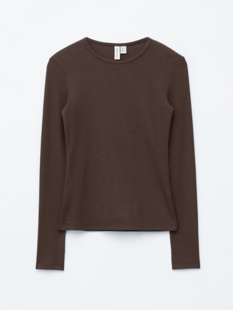 & Other Stories Ribbed Long-Sleeve Top