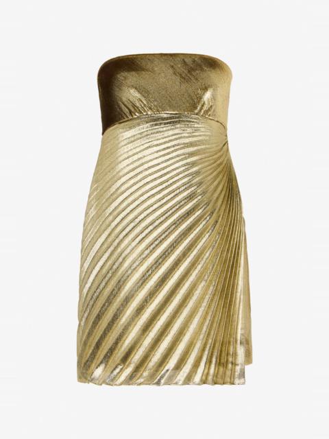 Roberto Cavalli Gold Mini Dress