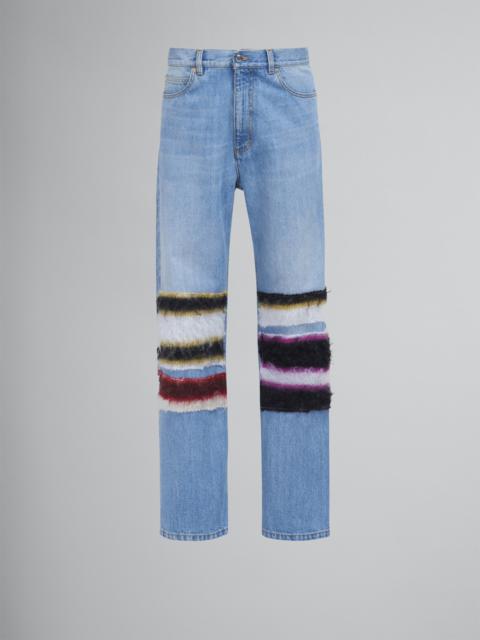 Marni DENIM AND MOHAIR PANTS