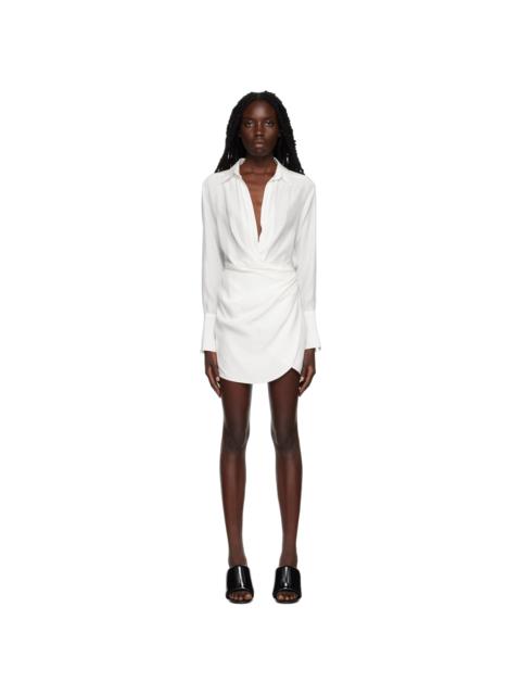 GAUGE81 White Naha Mini Dress