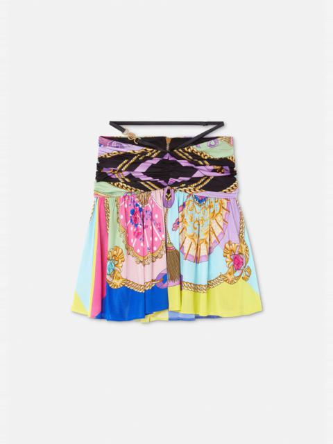 VERSACE I Ventagli Medusa Mini Skirt
