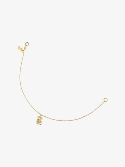 TOUS 18K solid gold and diamonds Chain bracelet Lligat
