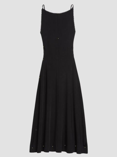Theory Women's Square Neck Midi Dress - Black
