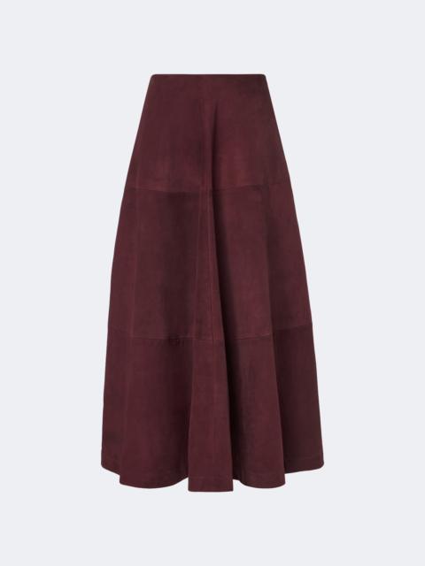 Altuzarra Varda suede maxi skirt