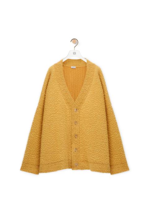 Loewe Oversize textured cardigan in wool and polyamide