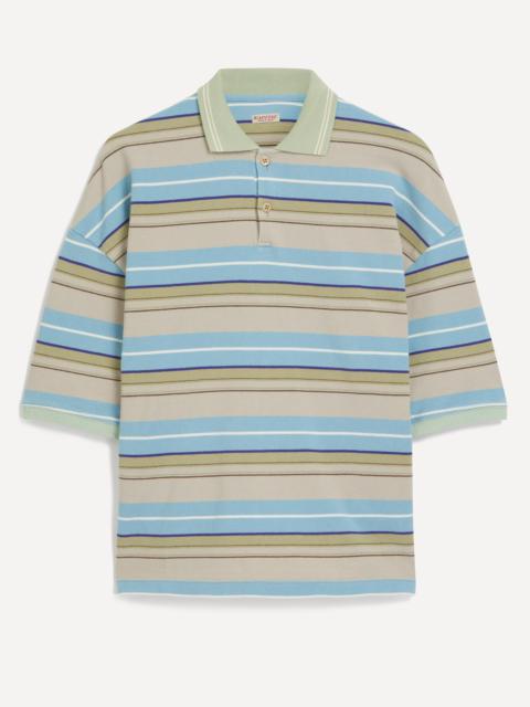 Kapital Multi Stripe Pique BOX Polo Shirt