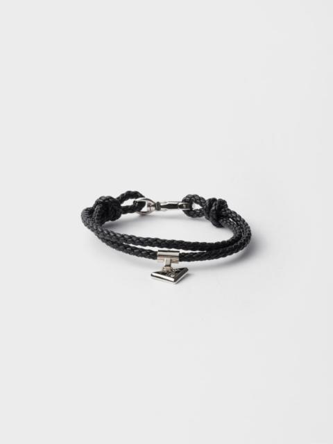 Prada Braided nappa leather bracelet
