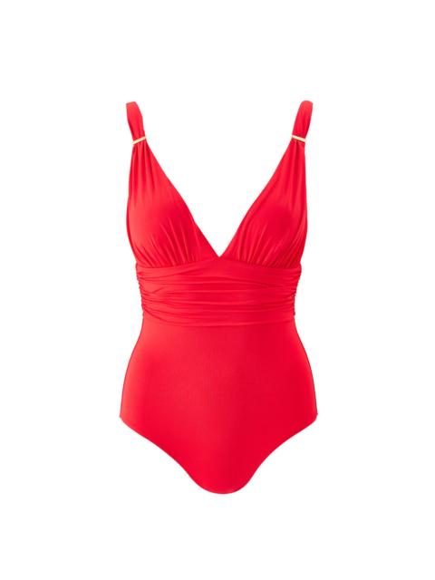 MELISSA ODABASH PANAREA RED SWIMSUIT