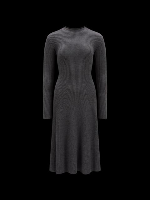 Moncler Knit Wool Midi Dress