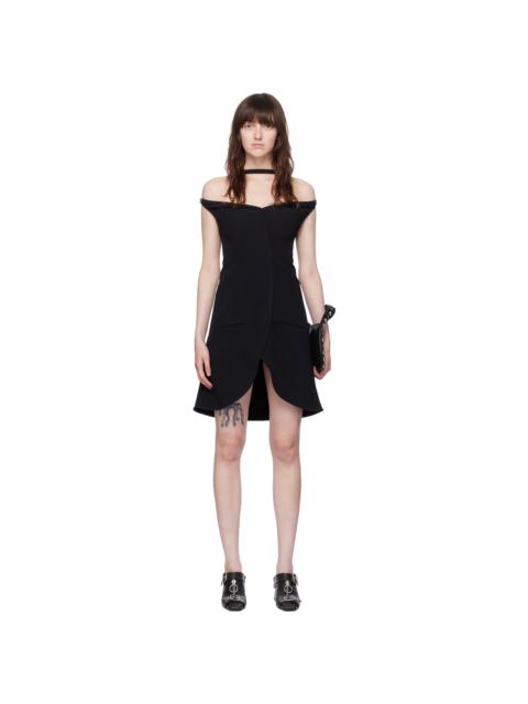 courrèges Black Ellipse Minidress