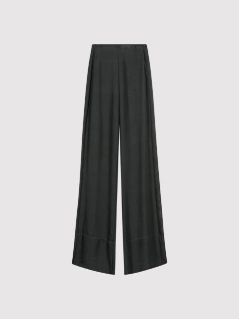ST. AGNI Sheer Silk Gauze Pants - Soot
