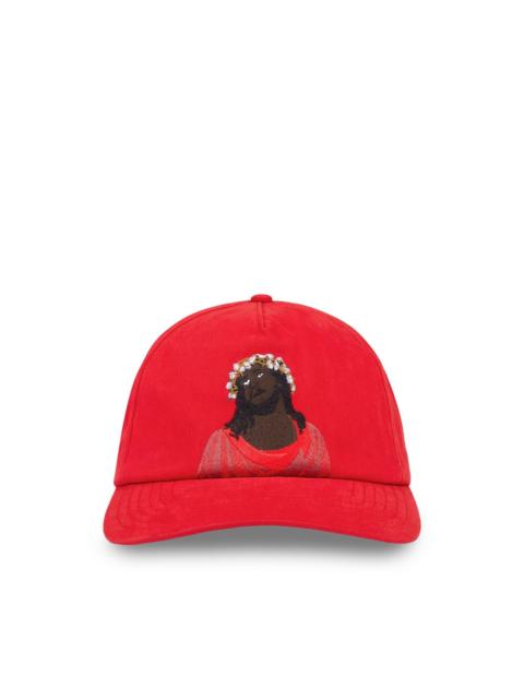 DENIM TEARS Black Jesus cap